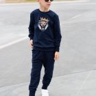 Laisvalaikio komplektas. Tamsiai mėlynas