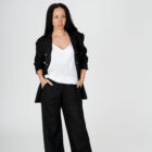 Plačios lininės kelnės COMFO